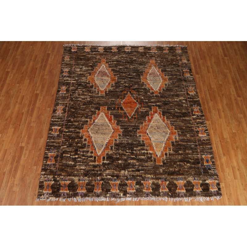 Tapis tribal marocain berbère 8 x 10