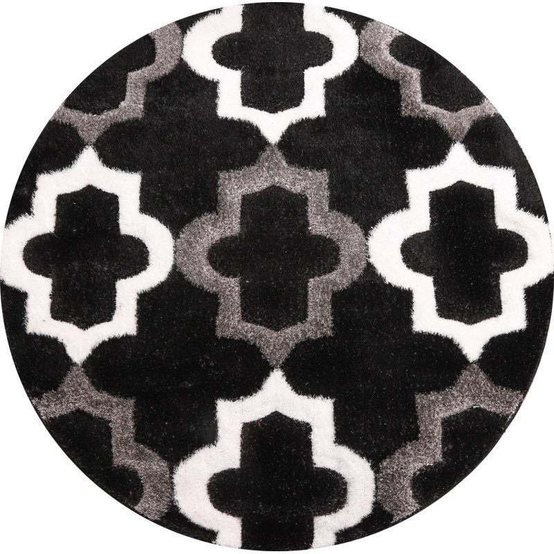 Edgarton Geometric Indoor Rug, Round 7'7"