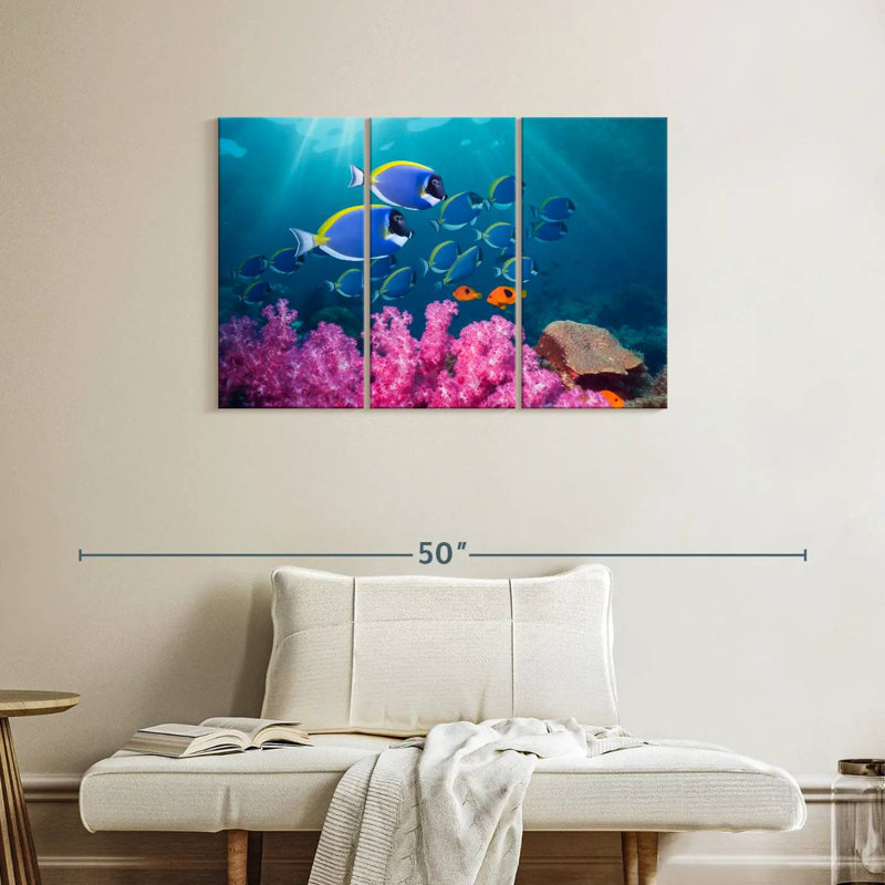 Brampt Vibrant Andaman Sea Life, 24" H x 38" W