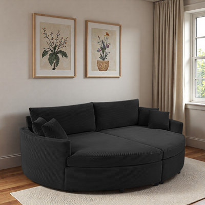 Oversized Double Chaise Lounge Sofa With Deep Seat And Usb Ports by Latitude Run