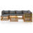 8 Piece Patio Lounge Set with Cushions-115606908