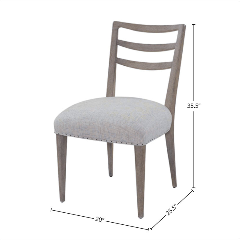 Ensemble de 2 chaises d'appoint Ladderback, Sable