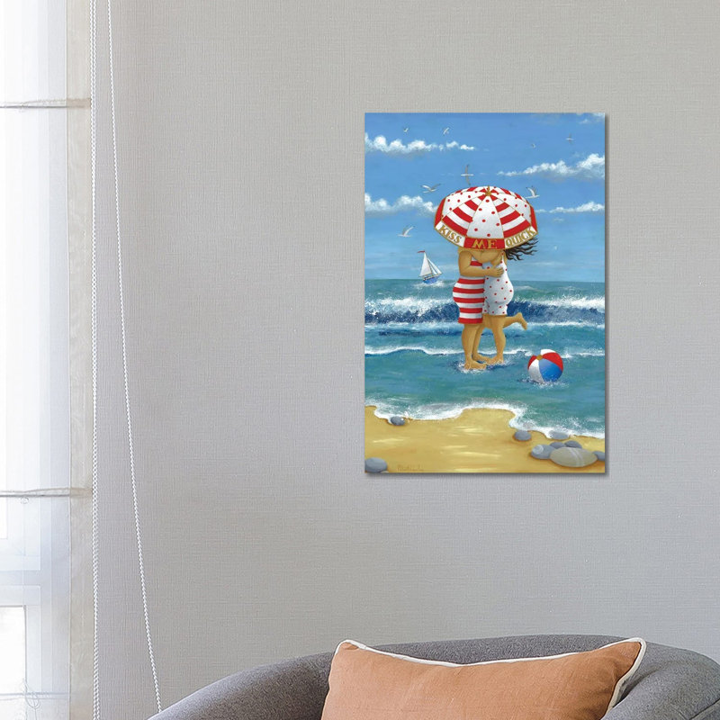 Kiss Me Quick by Peter Adderley - Wrapped Canvas Gallery-Wrapped Canvas Giclée, 66.04 cm H x 45.72 cm W x 1.91 cm D
