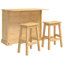 Solid Wood Kitchen Island Set