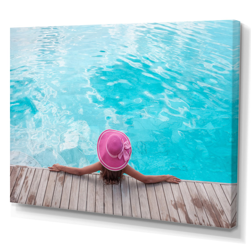 «Natation Relaxation I - Sports», reproduction sur toile, H 30 po x l 40 po x P 1,5 po, Toile tendue