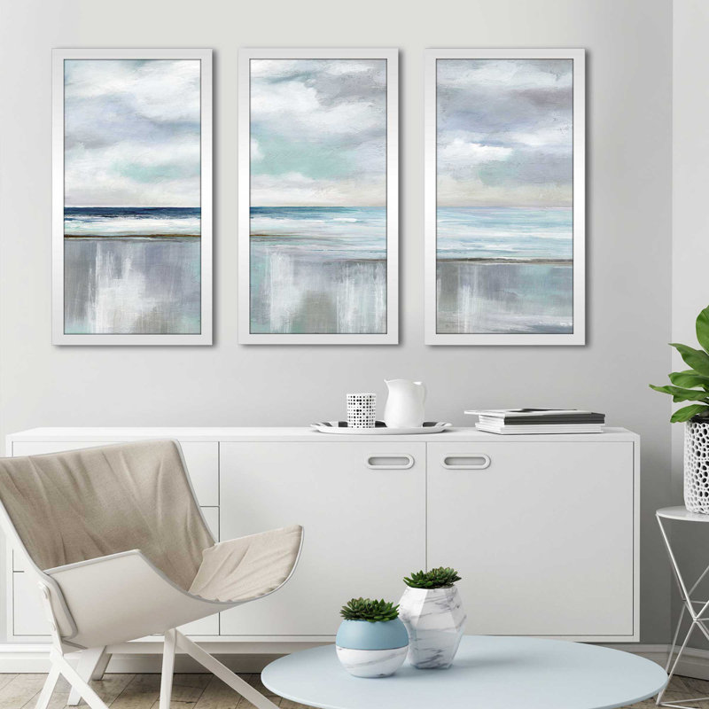 «Sunrise», reproduction de peinture à l'acrylique à multiples images, L 52,5 po x H 33,5 po x P 1 po