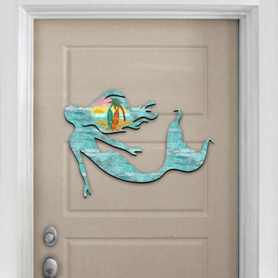 Décoration murale porte de sirène bord de mer