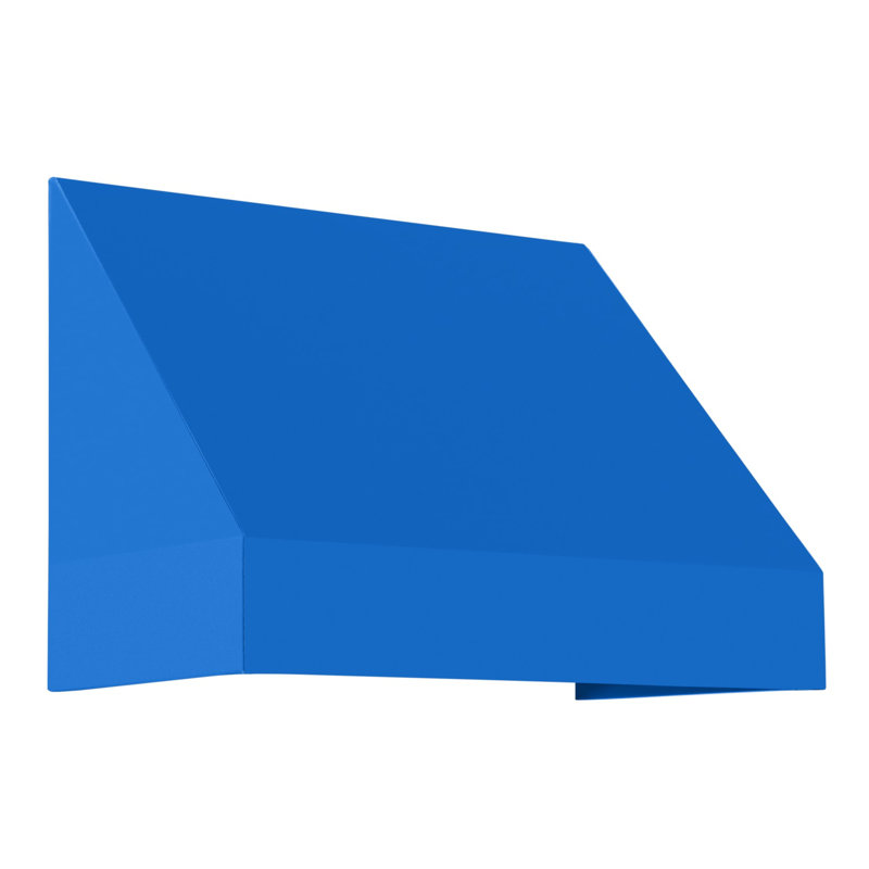 Auvent fixe en tissu acrylique New Yorker Awntech, H 24 po x l 52,5 po x P 36 po, Bleu vif