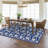 2x6 Washable Boho Floral Runner, Non-Slip, Low Pile, Soft Throw Rug for Entryway, Kitchen, Kids Room, Beige, Green, Blue, Small Machine Washable.-1138779779