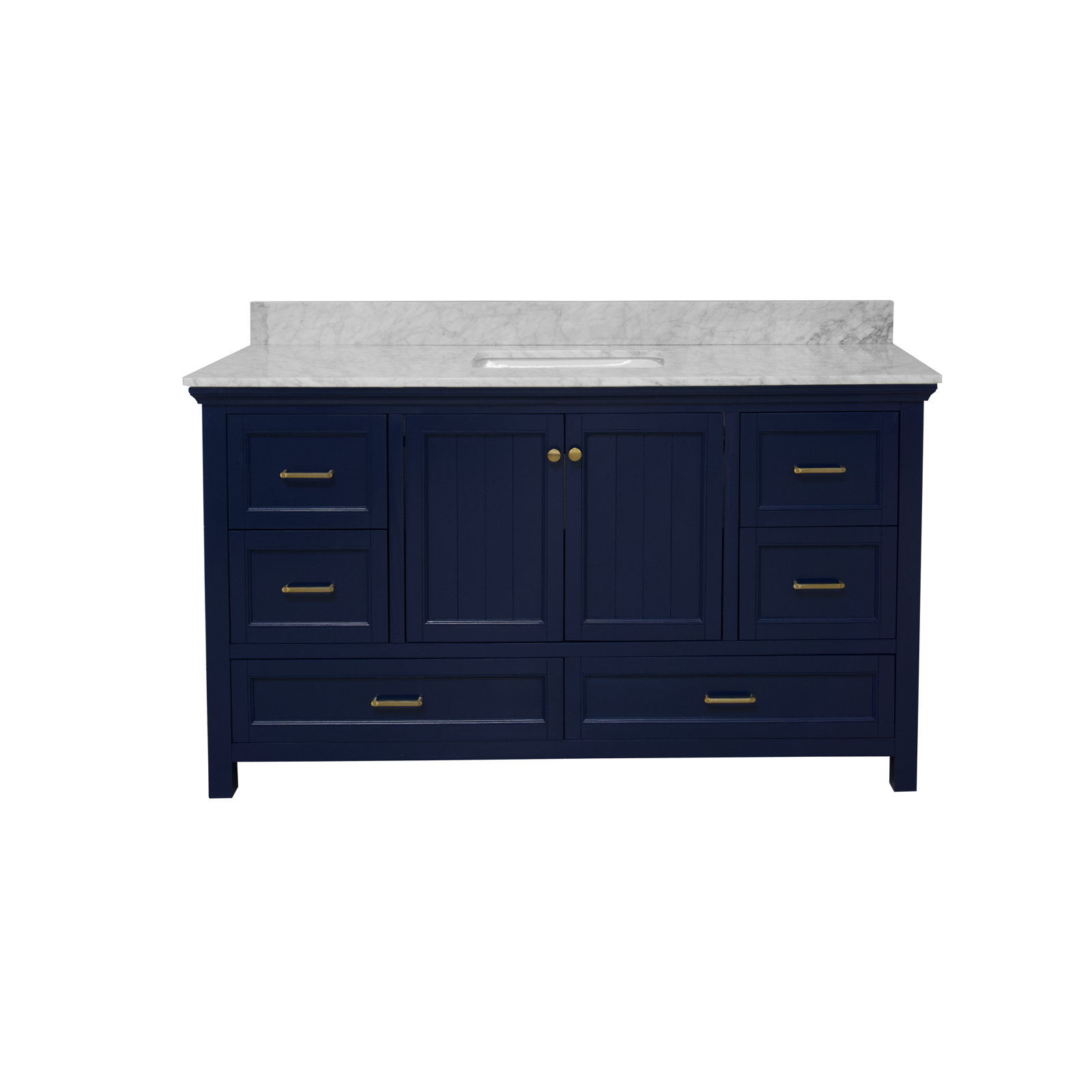 Maven 60" Single Bathroom Vanity Set, Royal Blue