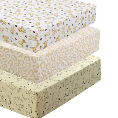 100% Cotton Animal Print Fitted Sheet