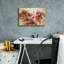 "Epic Graffiti" Fleurs rouges "par Silvia Vassileva, art mural sur toile, 18 po x 12 po-1921313266