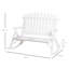 Chaise berçante d'extérieur en bois Outsunny