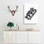 Koala Bear Illustration In Black & White - Wrapped Canvas Print-55304396