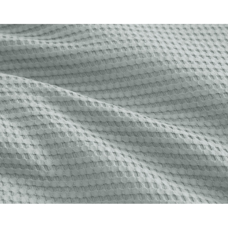 Couette en coton gaufré 3 pièces , Bleu, Housse de couette très grand et 2 très grandes t