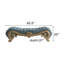 Banc rembourré en cuir véritable