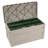 Suncast 73 Gallon Water Resistant Resin Lockable Deck Box with Lock Wheels in Light Taupe