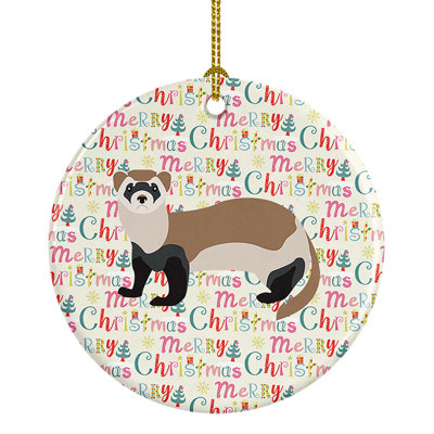 2.8'' Ceramic Animals Hanging Figurine Ornament