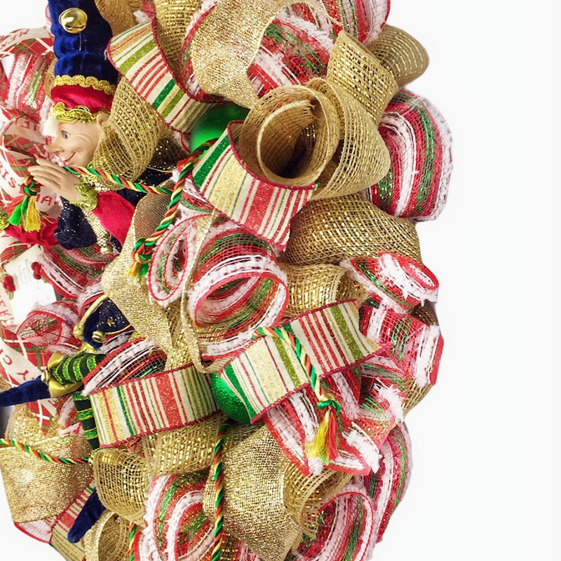 Couronne en maille 20 po Merry Christmas