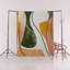 Tapis décoratif vert et beige multicolore-1341232518