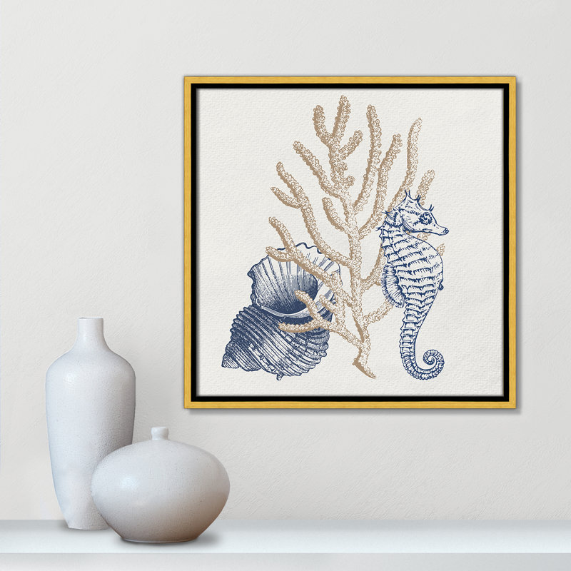«Into the Sea II» par Kimberly Allen, Or, H 17,5 po x l 17,5 po