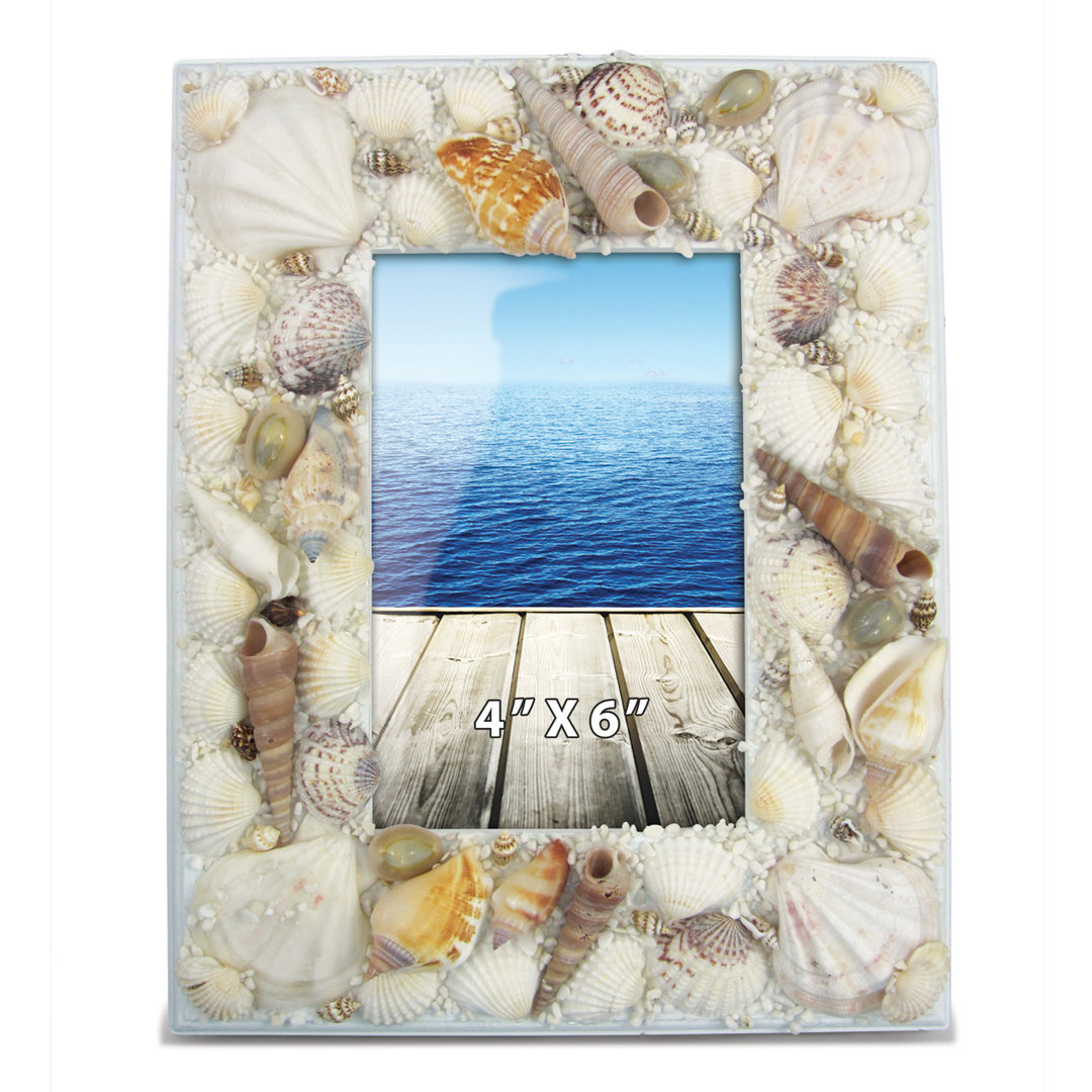 Manon White Wood Matte Picture Frame Breakwater Bay