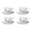 Lenox Wildflowers 8-Piece Espresso Cups & Saucers Set