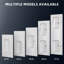 Comptoir de meuble-lavabo à surface solide de 42 pouces avec lavabo intégré à droite, comptoir moderne blanc vif de 2 po d'épaisseur, dosseret arrière de 1,38 po, conception à bord lisse, imperméable et facile à installer