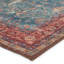Tapis floral tissé à la machine en bleu / rouge-68308776