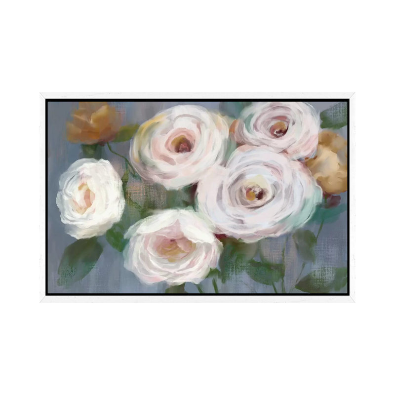Magical Bouquet by Nan - Painting on Canvas, White Framed, 152.5 cm H x 101.5 cm W
