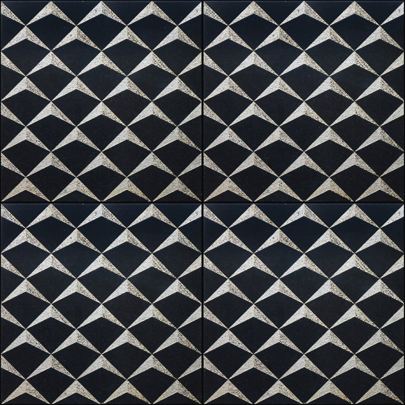 Carreau de plancher et de mur en métal 12 po x 12 po