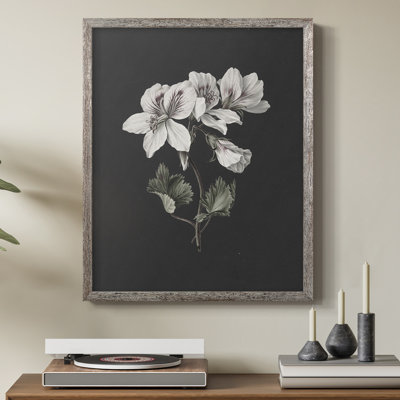 Impression florale vintage encadrée CLII - bois massif