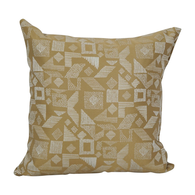 Coussin décoratif en jacquard 11_17 pouces avec insert, Nina chameau