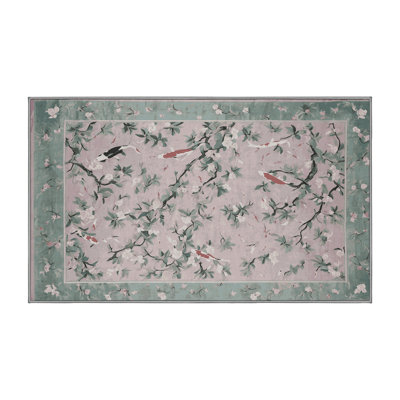 Machine Washable Gray Area Rug
