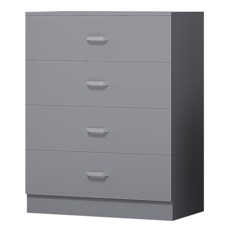 Tunis 4 Drawer Chest Grey, Grey