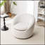 Fauteuil demi-tonneau en tissu Winnie Modern Teddy-1170743672