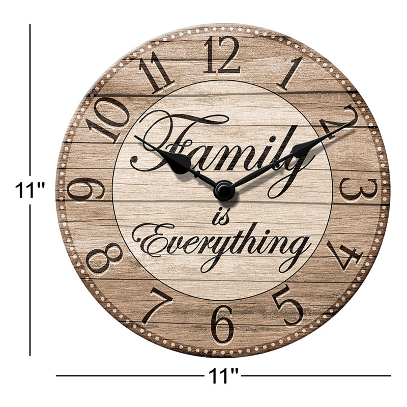 Alexcis Wood Wall Clock