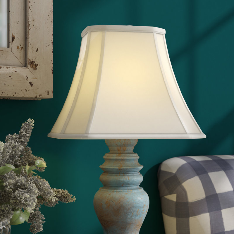 Royal Designs, Inc. BSO-710-14WH Rectangle Cut Corner Basic Lamp Shade, (6x8)" x (9x14)" x 10.5", White