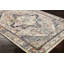 Tapis de zone ivoire/ivoire rétro vieilli Sam-31708401