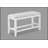 1Pc Transitional White Finish Fabric Upholstered Counter-Height Dining Bench-1868999746