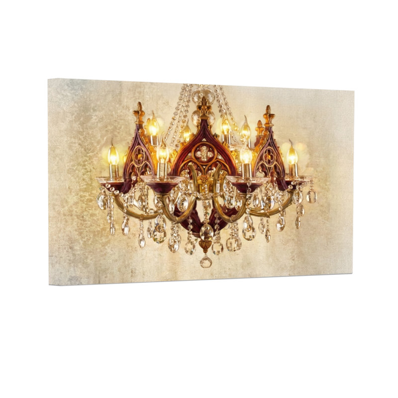 Lustre à la mode élégant et orné de cristal, H 24 po x l 36 po