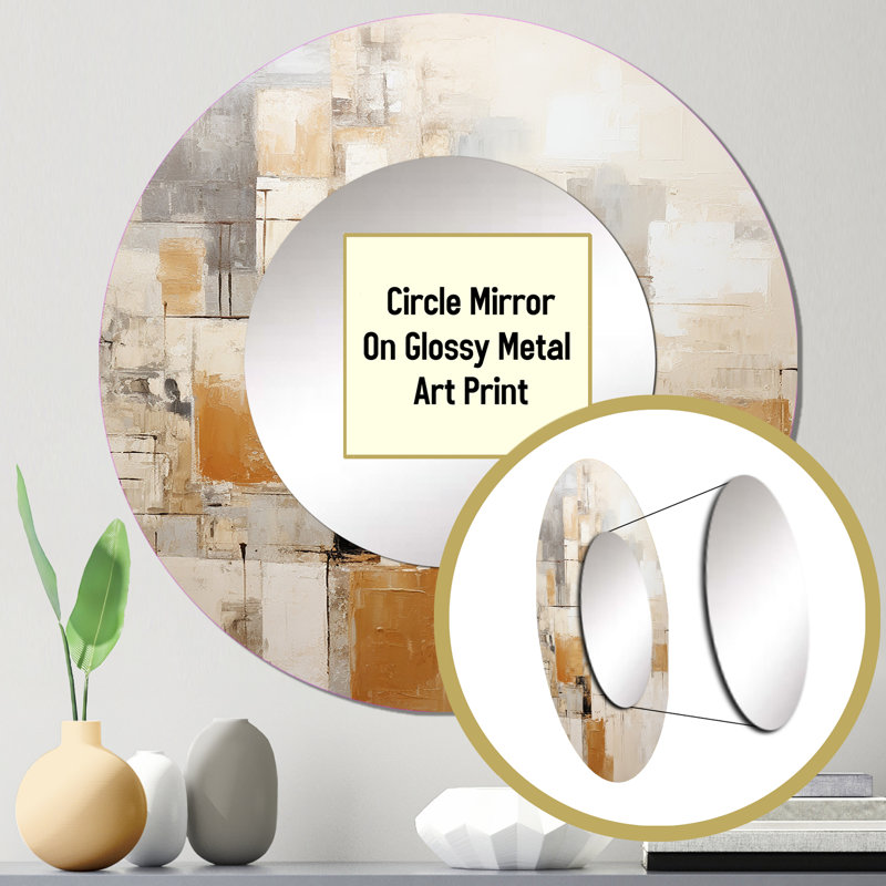 Devarius Metal Round Mirror