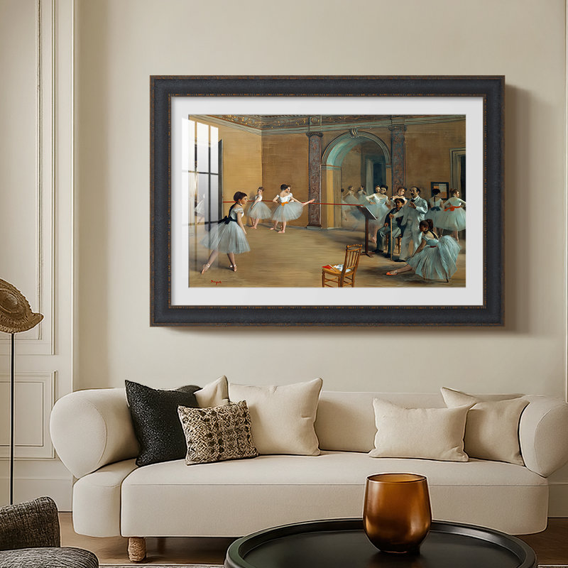 «The Dance Foyer at the Opera», rue Le Peletier, 1872 - Edgar Degas - Toile sur mesure, Oui, 25X35