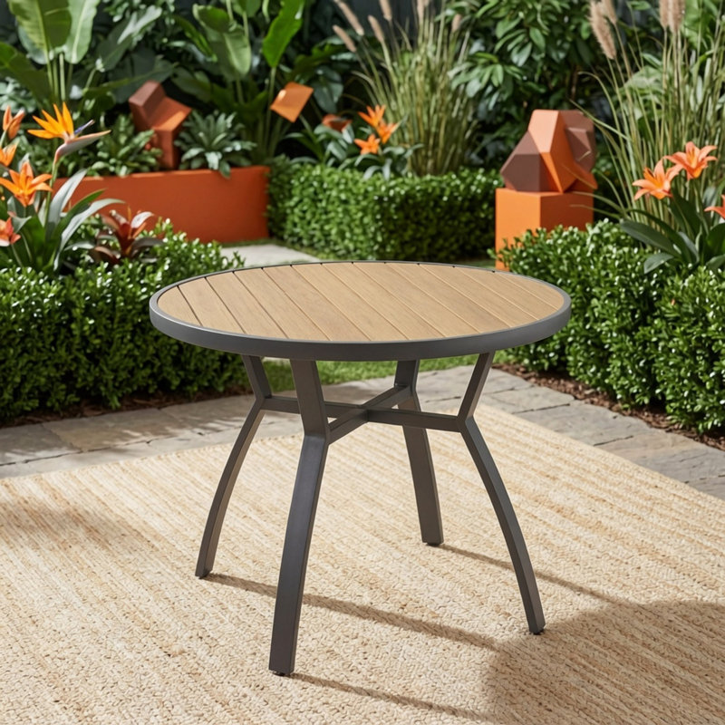 Table de salle à manger d'extérieur 35,4 po