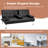 Maggie Twin 66'' Faux Leather Convertible Sofa-1687317399