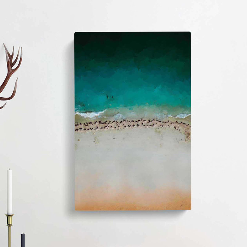 South Beach In Miami Florida In Abstract - Wrapped Canvas Print, 50cm H x 35cm W x 3cm D
