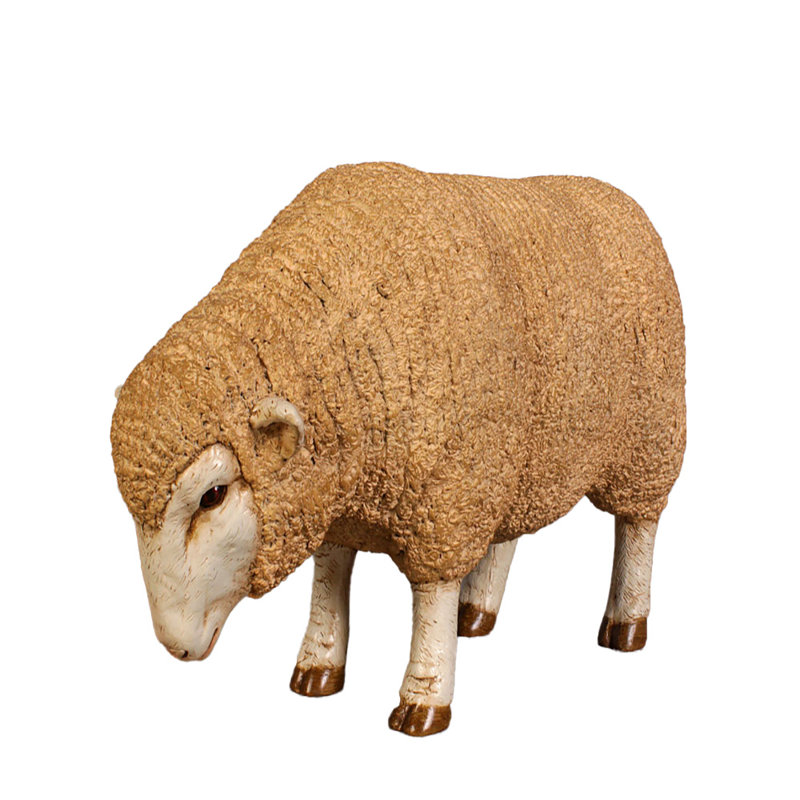 Statue de bébé tête de mouton mérinos