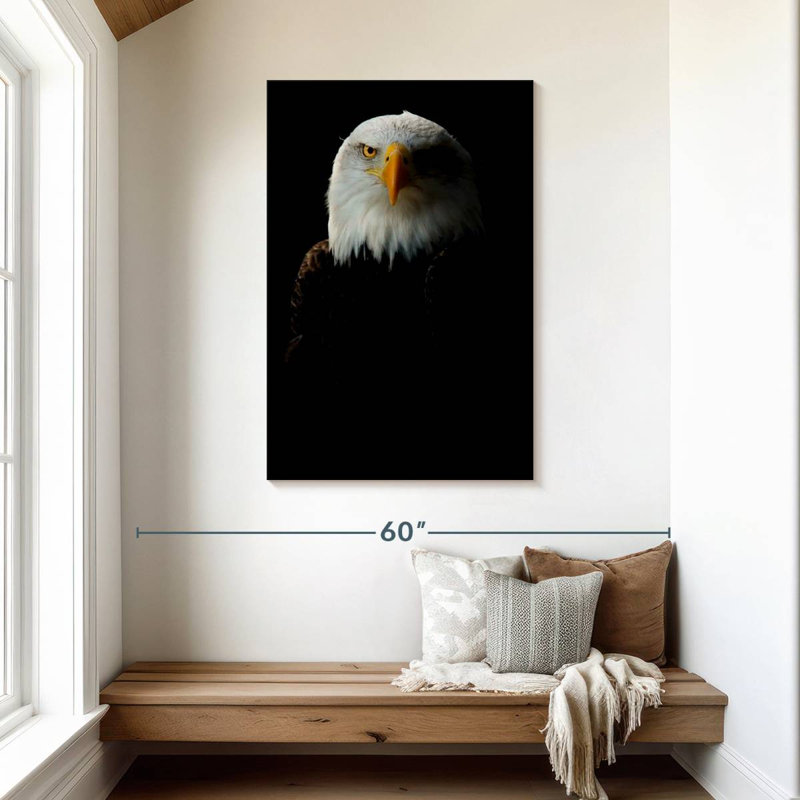 Brampt Bald Eagle Headshot, 45" H x 30" W