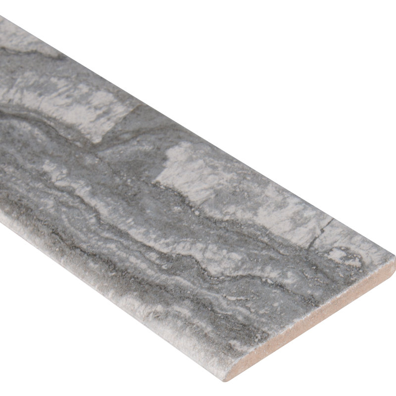 Carreau de faïence en porcelaine mate 3 po x 18 po Beraldi Basalt, Basalte