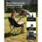 Oversized Camping Chairs, 450 lbs Heavy-Duty Support, 1 Pack, Portable Padded Folding Camp Chairs with Dual Cup Holders & Wine Glass Holders, Carry Bag for Outdoor, Fishing, Black & Gray
